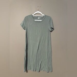 Gap Sage Green T-Shirt Dress Size Small